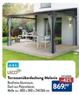 Aldi Nord Terrassenüberdachung Melanie Angebot