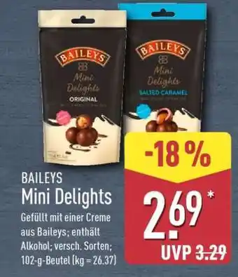 Aldi Nord BAILEYS Mini Delights Angebot