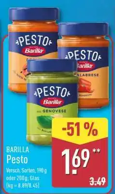 Aldi Nord Barilla Pesto Angebot