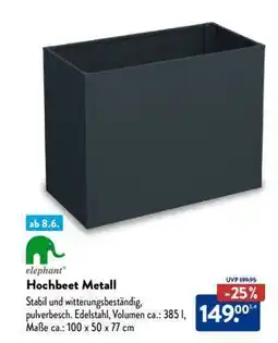 Aldi Nord Hochbeet Metall Angebot