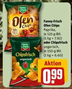 REWE Funny-frisch Ofen Chips oder Chipsfrisch Angebot
