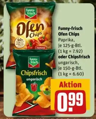 REWE Funny-frisch Ofen Chips oder Chipsfrisch Angebot