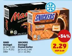 PENNY SNICKERS Eisriegel Peanut Butter Angebot