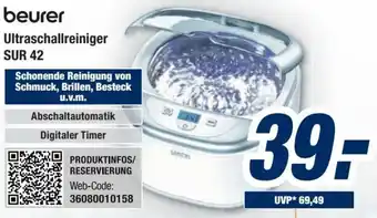 Expert Bening Beurer Ultraschallreiniger SUR 42 Angebot