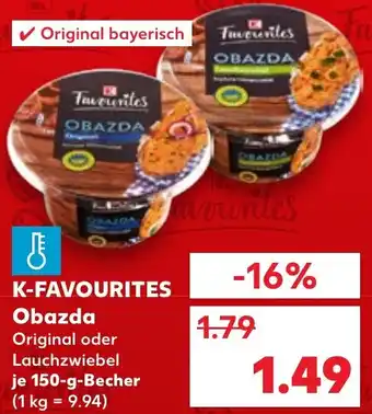 Kaufland K-FAVOURITES Obazda Angebot