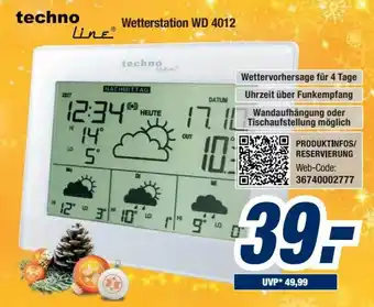 Expert Bening Techno Line Wetterstation WD 4012 Angebot