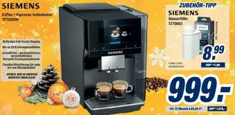 Expert Bening Siemens Kaffee-/ Espresso-Vollautomat TP703D09 Angebot