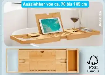 Aldi Nord Home Creation Bambus-Badewannenablage Angebot