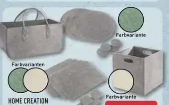 Aldi Nord Home Creation Filz-Sortiment Angebot