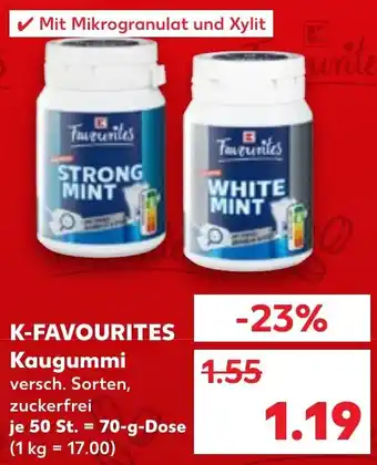 Kaufland K-FAVOURITES Kaugummi Angebot