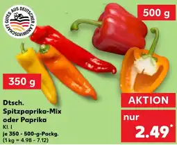 Kaufland Dtsch. Spitzpaprika-Mix oder Paprika Angebot