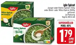 Edeka iglo Spinat Angebot