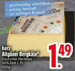 Edeka herz Allgäuer Bergkäse Angebot