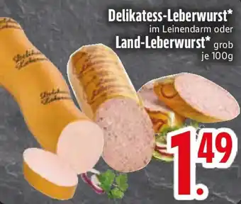 Edeka Delikatess-Leberwurst oder Land-Leberwurst Angebot