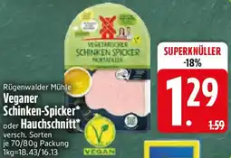 Edeka Rügenwalder Mühle Veganer Schinken-Spicker oder Hauchschnitt Angebot