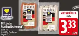 Edeka EDEKA Herzstücke Offizielle Stadion Bratwurst Angebot