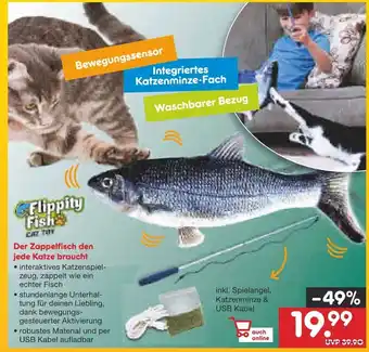 Netto Marken-Discount Der Zappelfisch den jede Katze braucht Angebot