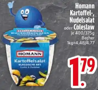 Edeka Homann Kartoffel-, Nudelsalat oder Coleslaw Angebot