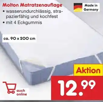 Netto Marken-Discount Moltan Matratzenauflage Angebot