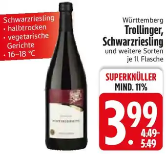 Edeka Württemberg Trollinger, Schwarzriesling Angebot