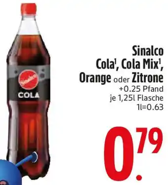 Edeka Sinalco Cola, Cola Mix, Orange oder Zitrone Angebot