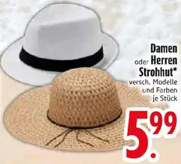 Edeka Damen oder Herren Strohhut Angebot