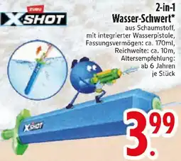Edeka ZURU XSHOT 2in1 Wasser-Schwert Angebot