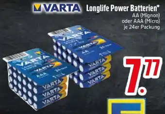 Edeka VARTA Longlife Power Batterien Angebot