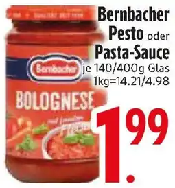 Edeka Bernbacher Pesto oder Pasta-Sauce Angebot