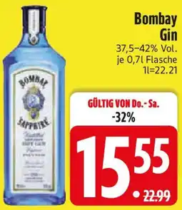 Edeka Bombay Gin Angebot