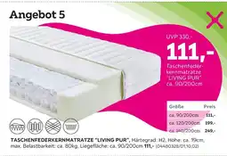 Mömax Taschenfederkernmatratze living pur Angebot