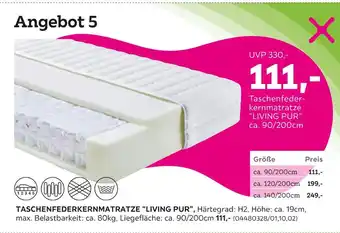 Mömax Taschenfederkernmatratze living pur Angebot