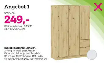 Mömax Kleiderschrank basit Angebot
