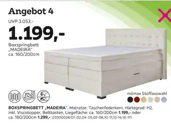 Mömax Boxspringbett „madeira“ Angebot