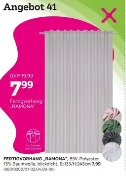Mömax Fertigvorhang ramona Angebot