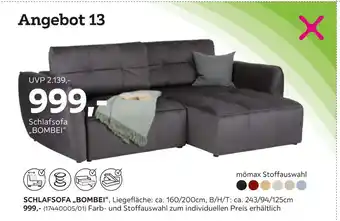 Mömax Schlafsofa bombei Angebot