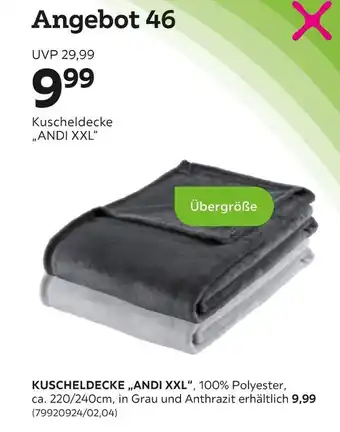 Mömax Kuscheldecke andi xxl Angebot