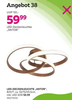 Mömax Led-deckenleuchte antor Angebot