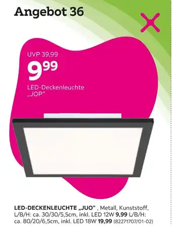Mömax Led-deckenleuchte „juo“ Angebot