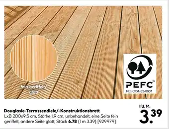 Hellweg Pefc douglasie-terrassendiele/-konstruktionsbrett Angebot