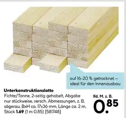 Hellweg Unterkonstruktionslatte Angebot