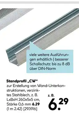 Hellweg Standprofil „cw“ Angebot