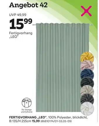 Mömax Fertigvorhang leo Angebot