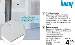 Hellweg Knauf feuchtraumplatte oder gipskartonplatte Angebot