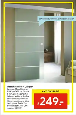 Hellweg Glasschiebetür-set „stripes“ Angebot