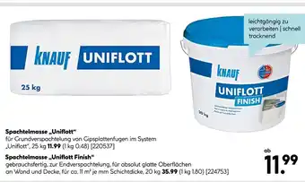 Hellweg Knauf spachtelmasse „uniflott“ Angebot