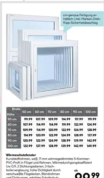 Hellweg Wärmeschutzfenster Angebot