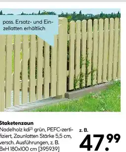 Hellweg Staketenzaun Angebot