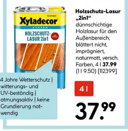 Hellweg Xyladecor holzschutz-lasur „2in1“ Angebot
