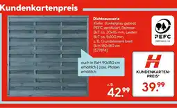 Hellweg Dichtzaunserie Angebot